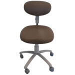 MEDIZIO Krzesło profilowane z oparciem brązowe