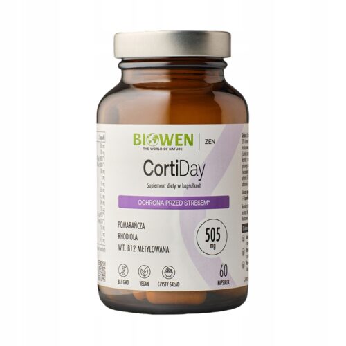 Biowen CortiDay NATURALNE WSPARCIE W STRESIE I ZMĘCZENIU 60 kapsułek