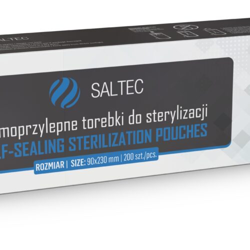 SALTEC Torebki do sterylizacji papierowo-foliowe płaskie 90x230mm 200 szt.