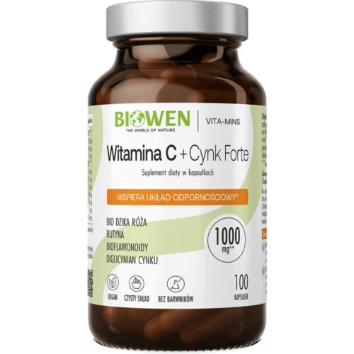 Biowen Witamina C + Cynk Forte 100 kapsułek